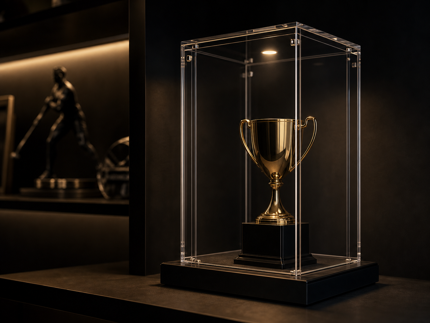 A display case for collectibles
